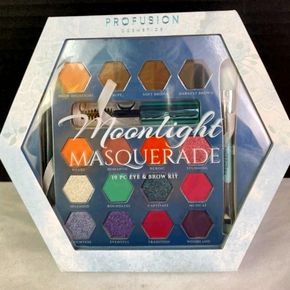 Profusion Cosmetics MOONLIGHT MASQUERADE 19 Piece Eye & Brow Set